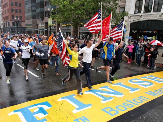 Boston Marathon participants felt Adidas' finishers email was insensitive. (Image via Worbar)