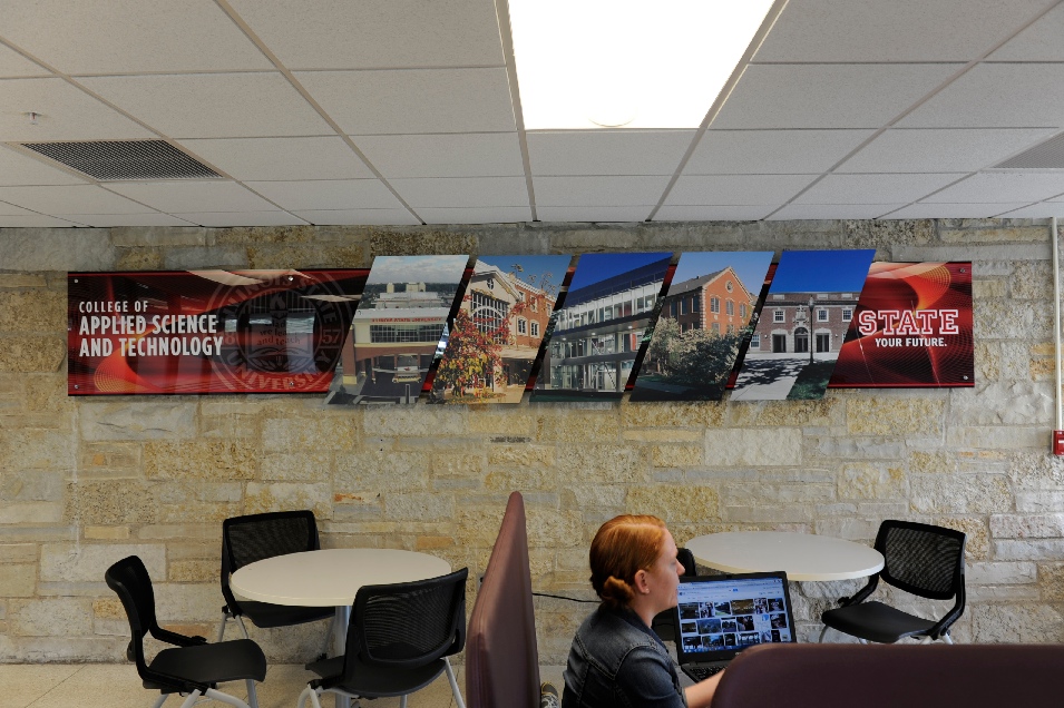 Dimensional display art on digitally printed substrates from GDS Retail & Display Graphics.