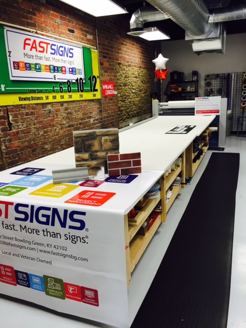 The interior of the new FASTSIGNS of Bowling Green.