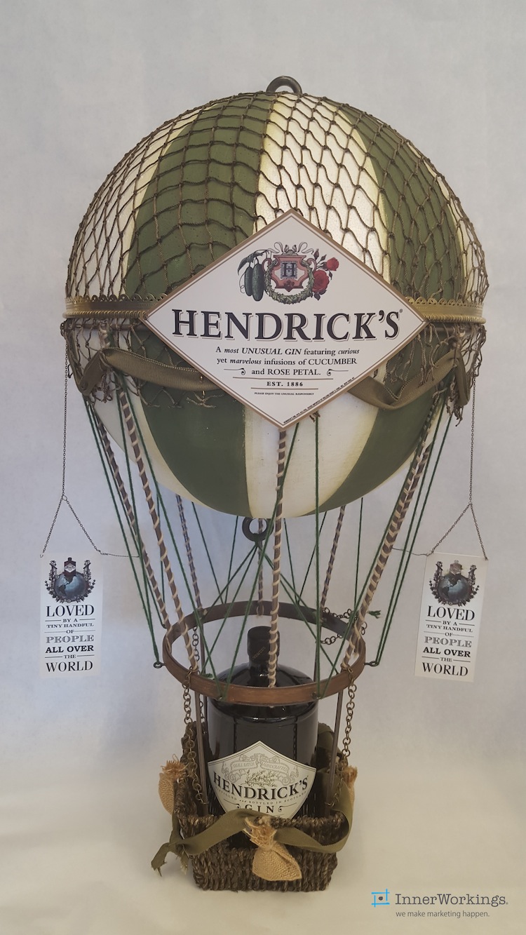 Hendrick's Hot Air Balloon Bottle Glorifier